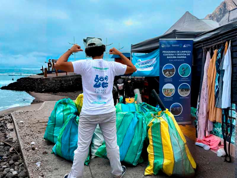 Galaxy Expedition collaborating with environmental organizations for conservation in the Galápagos Islands.