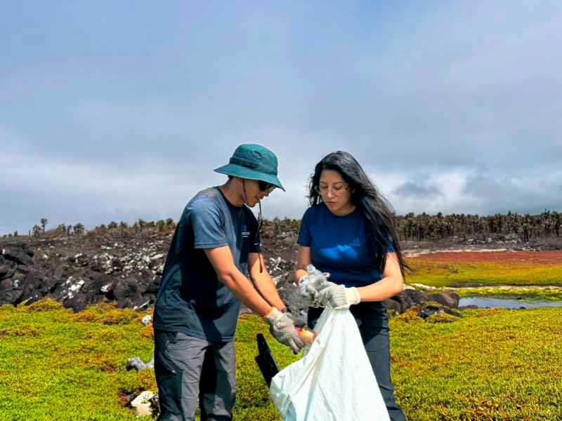 Galaxy Expedition collaborating with environmental organizations for conservation in the Galápagos Islands.